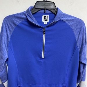 FootJoy Womens top large blue 1/4 zip